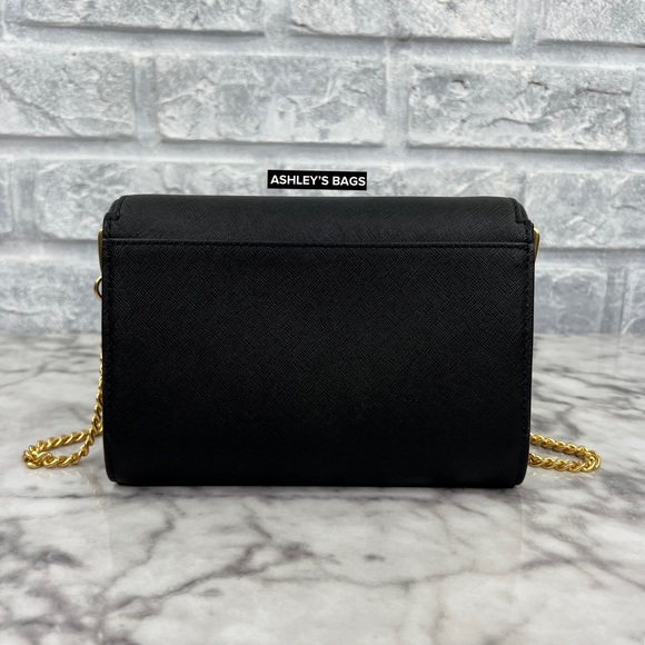 Tory Burch Emerson Chain Wallet Crossbody In Black - Picture 3 of 10